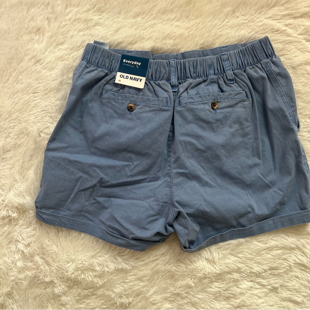Old Navy Everyday Shorts Light Blue Mid-Rise 3.5" Inseam - Size M NWT - Picture 5 of 7